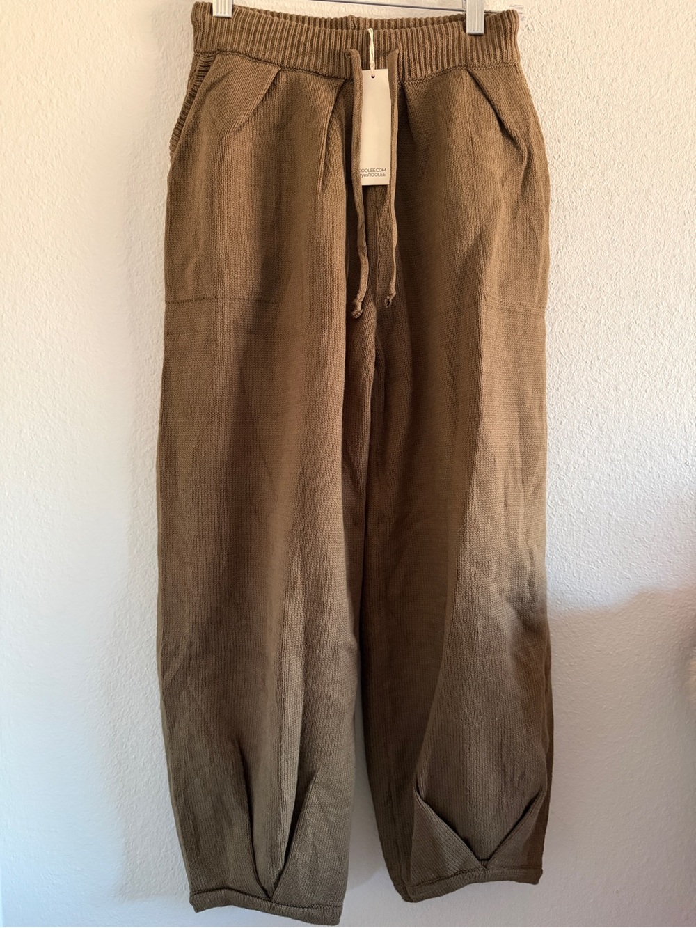 Roolee Knit Pants Barrel  Leg Freya Green
